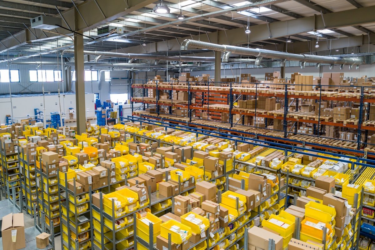 Commercial shipping containers yard logistics in UAE